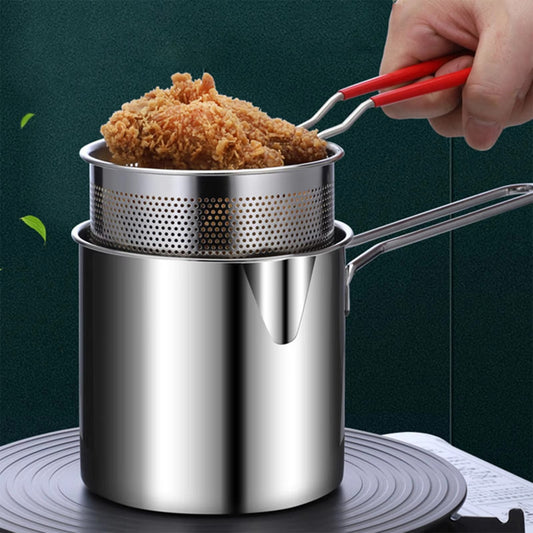 Deep Frying Fry Pot – Durable Quality, Heat-Resistant & Comfortable Handling for Safe Cooking