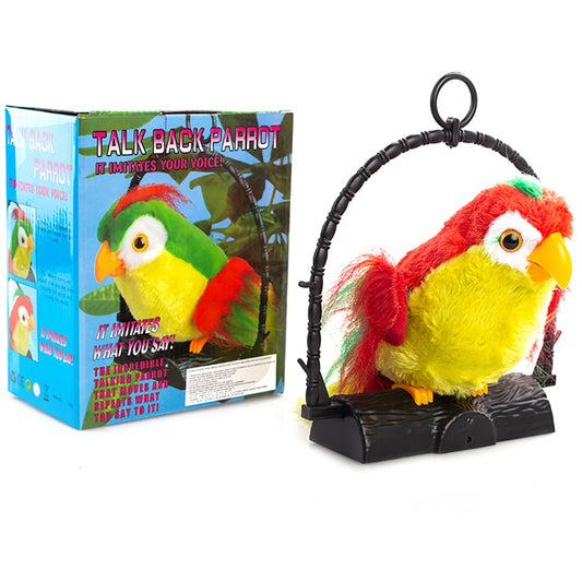 Talk Back Talking Parrot Toy for Kids – Repeats Speech, Educational, Interactive & Fun Toy