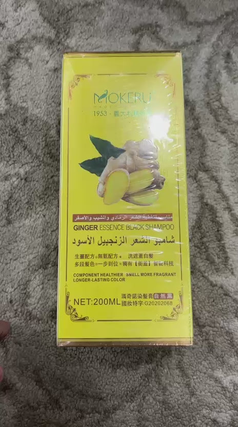 Mokeru 200ml Organic Ginger Black Hair Shampoo